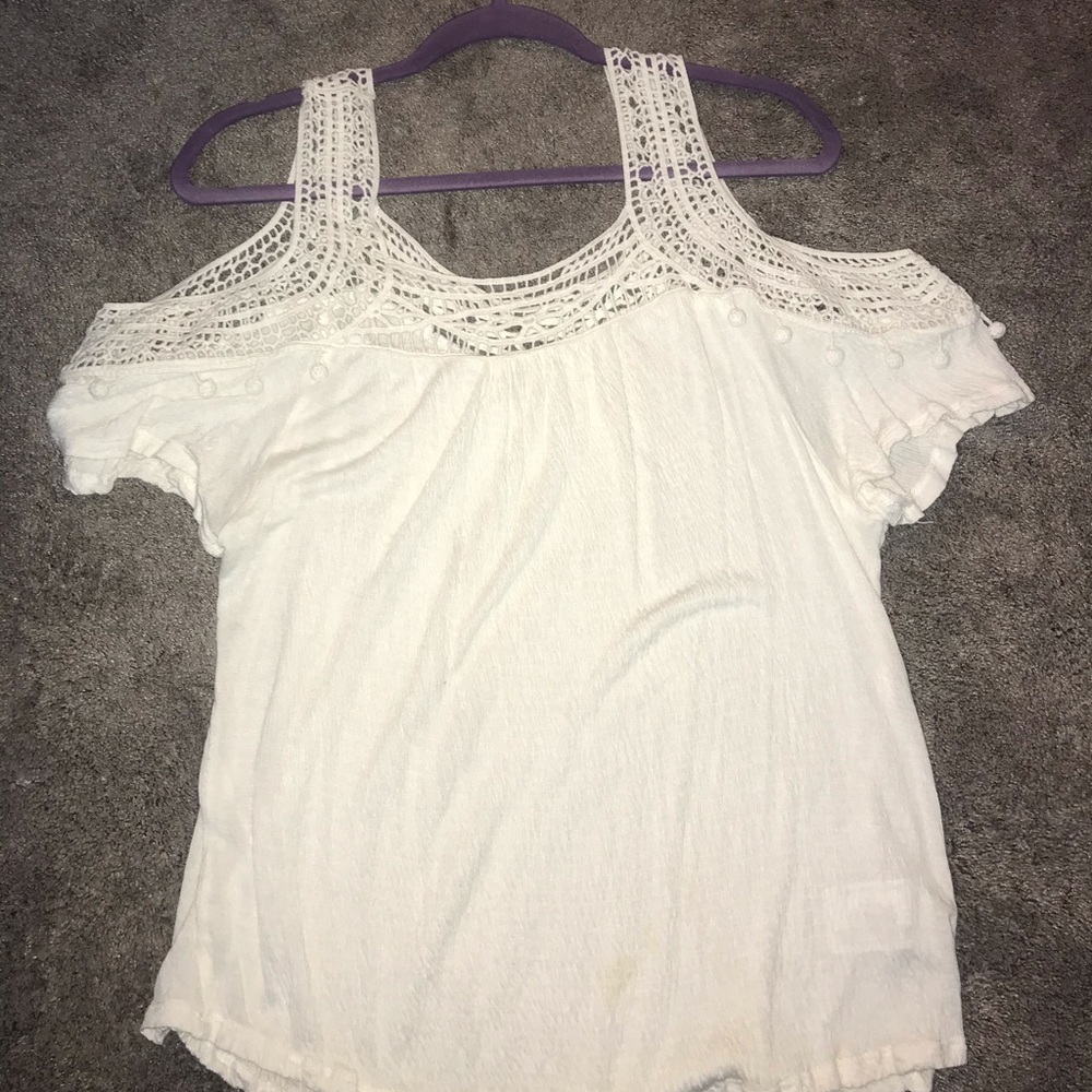 White Tank top/ Off the Shoulder top